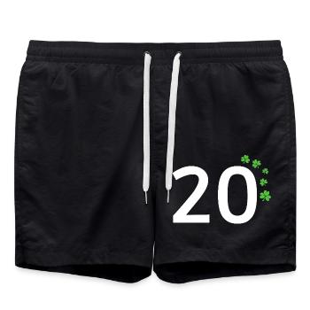20 - Swim Trunks - black - Front - AI Model Male 185 light (185cm)