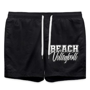 Beach-volley - Short de bain - noir - Devant - AI Model Male 185 light (185cm)