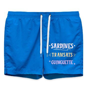 Sardines Transats et Guinguette - Short de bain - cobalt blue - Devant