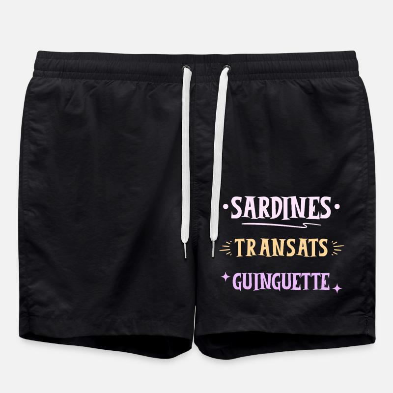 Sardines Transats et Guinguette - Short de bain - noir