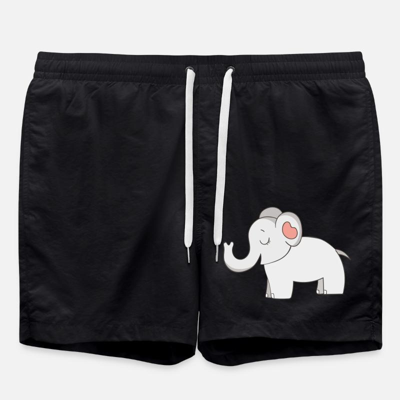elephant - Swim Trunks - black