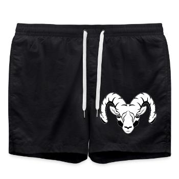 Aries zodiac signs - Swim Trunks - black - Front - AI Model Male 185 light (185cm)