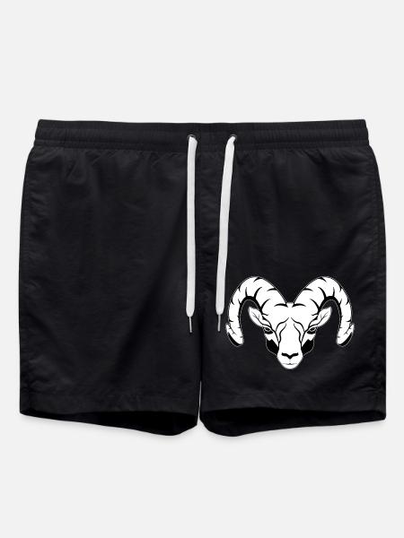 Widder Tierkreiszeichen - Badeshorts - Schwarz