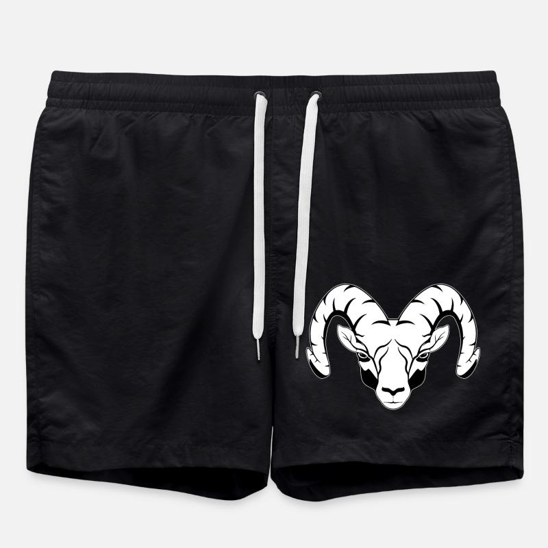 Aries zodiac signs - Swim Trunks - black
