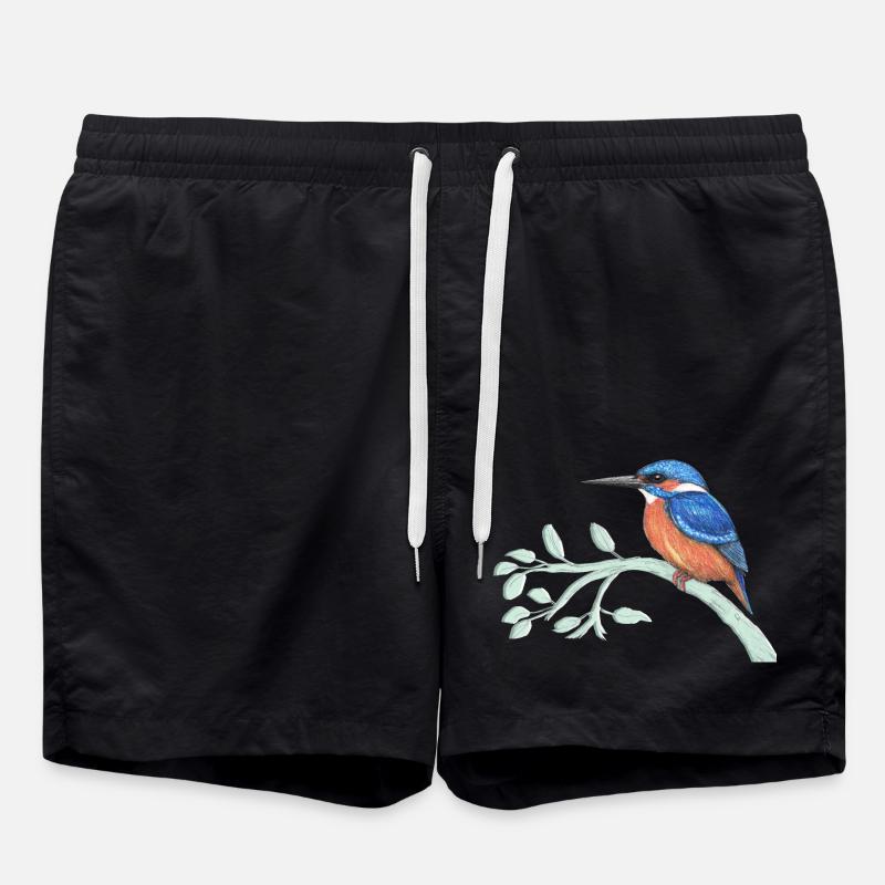 The kingfisher - Swim Trunks - black