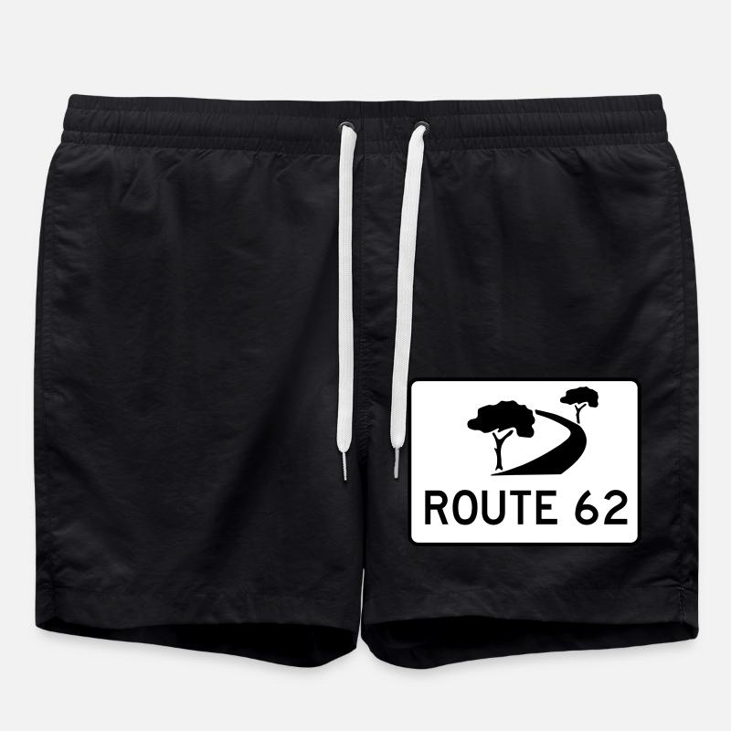 garden route - Swim Trunks - black