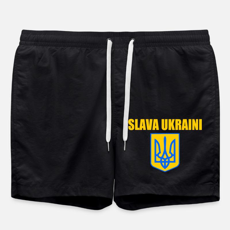 Slava ukraini - Swim Trunks - black