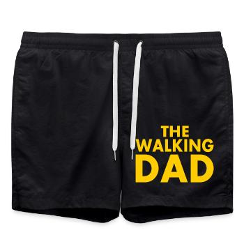 The walking dad - Short de bain - noir - Devant - AI Model Male 185 light (185cm)