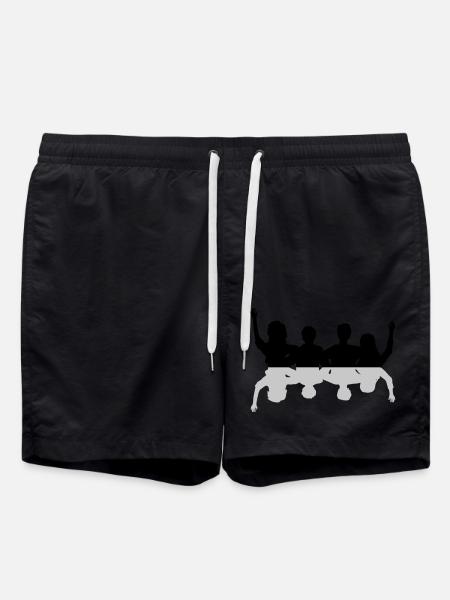 Mirror friends together - Swim Trunks - black