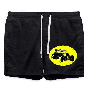 Voiture - Short de bain - noir - Devant - AI Model Male 185 light (185cm)