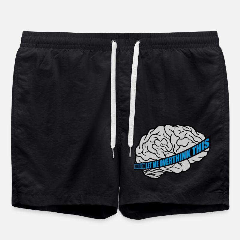 Let me overthink this - Badeshorts - Schwarz