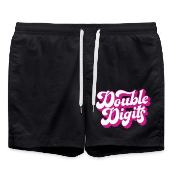 Cadeau de 10e anniversaire, 10 ans, pour garçons et filles - Short de bain - noir - Devant - AI Model Male 185 light (185cm)