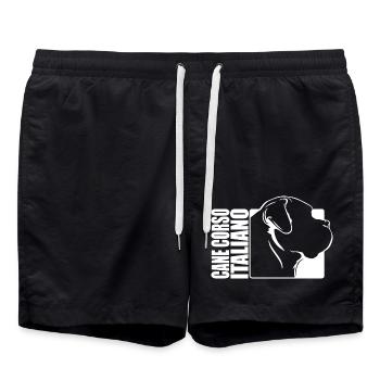 Cane Corso Italiano Profile Dogs Dog Wilsigns - Swim Trunks - black - Front - AI Model Male 185 light (185cm)