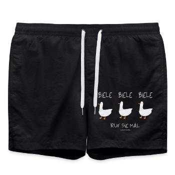 Biele Biele Biele Call them times - Swim Trunks - black - Front - AI Model Male 185 light (185cm)
