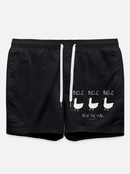 Biele Biele Biele Ruf sie mal - Badeshorts - Schwarz