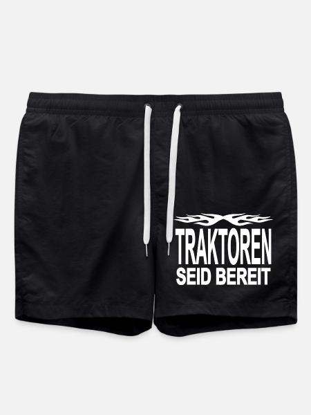 Traktor - Badeshorts - Schwarz