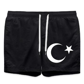 I Love Turkey, Elegance Style Design T-Shirt - Swim Trunks - black - Front - AI Model Male 185 light (185cm)
