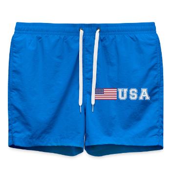 ÉQUIPE États-Unis Drapeau américain devant la police de caractères - Short de bain - cobalt blue - Devant