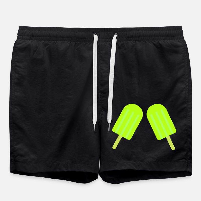eis eiscreme 2 - Badeshorts - Schwarz
