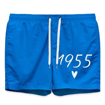 1955 Heart Anniversary - Swim Trunks - cobalt blue - Front