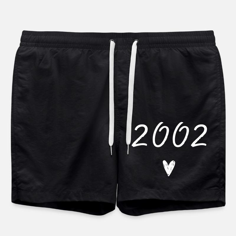 2002 Heart Anniversary - Swim Trunks - black