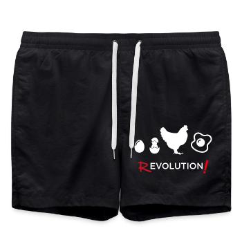 Revolution - Evolution Man Fun Twist 14 - Badeshorts - Schwarz - Vorne - AI Model Male 185 light (185cm)