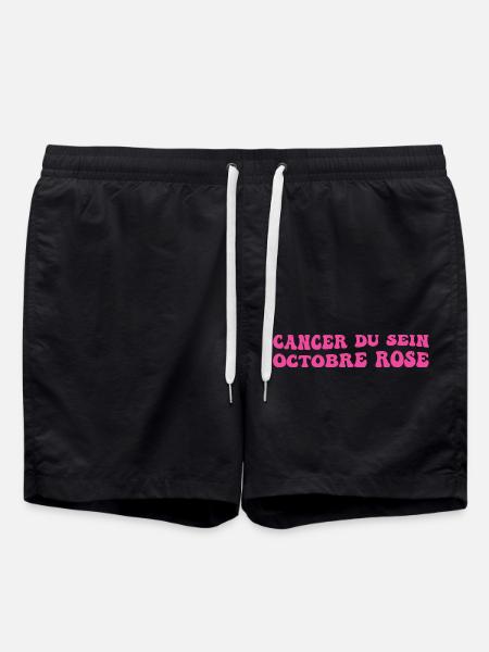 Brustkrebs Rosa Oktober - Badeshorts - Schwarz