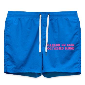 Breast Cancer Pink October - Swim Trunks - cobalt blue - Front