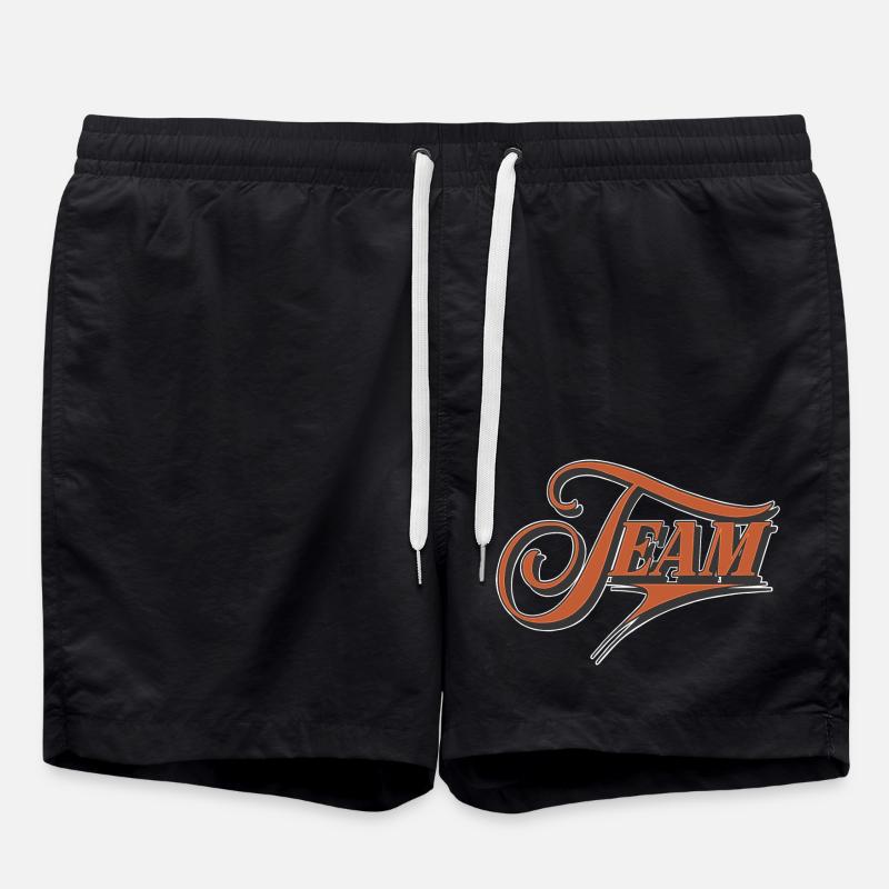 Team - Badeshorts - Schwarz