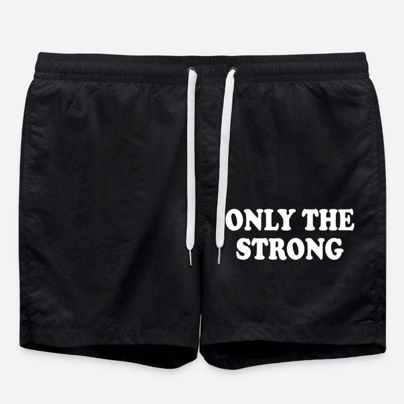only the strong - Short de bain - noir