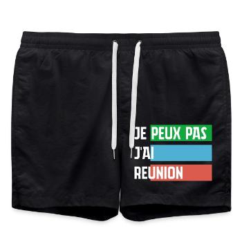 Ich kann keine Besprechung abhalten - Badeshorts - Schwarz - Vorne - AI Model Male 185 light (185cm)
