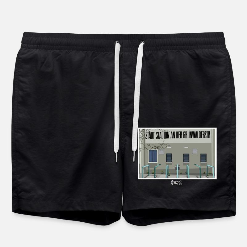 Giesing // Illustration - Swim Trunks - black
