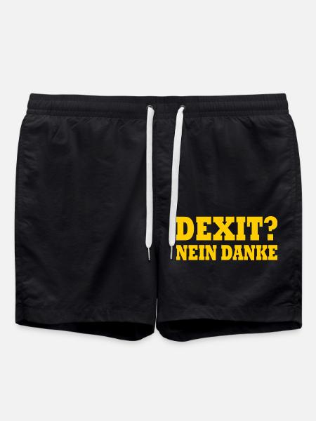 Dexit non merci - Short de bain - noir