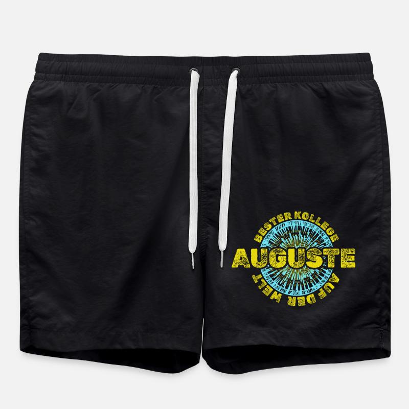 First name Auguste - Swim Trunks - black