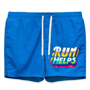 Rum Helps 9 - Badeshorts - Cobalt blue - Vorne