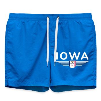 Iowa Fan T-Shirt – Your State! - Swim Trunks - cobalt blue - Front