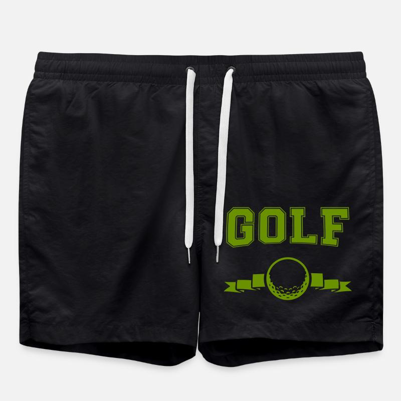 golf logo - Badeshorts - Schwarz