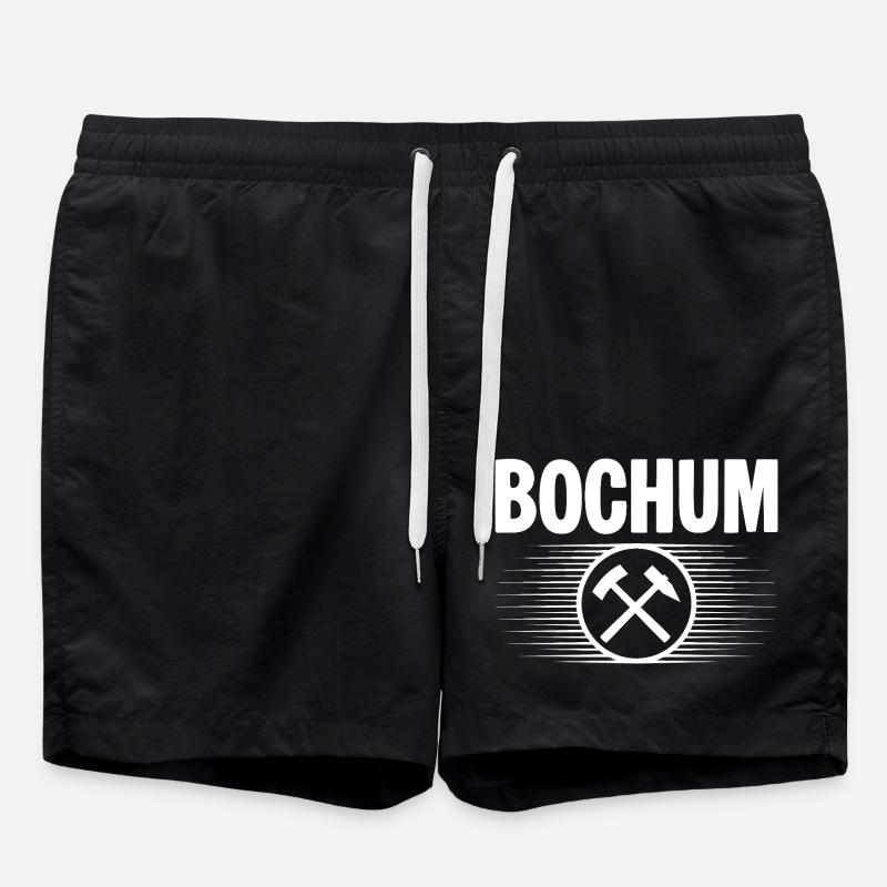 Bochum Glueck auf - Badeshorts - Schwarz