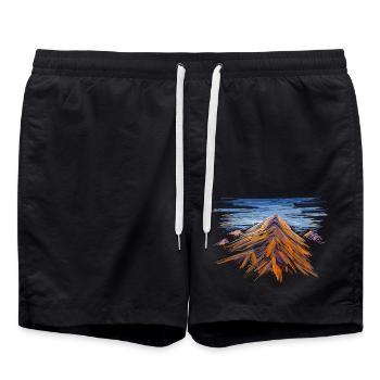 Montagne - Short de bain - noir - Devant - AI Model Male 185 light (185cm)