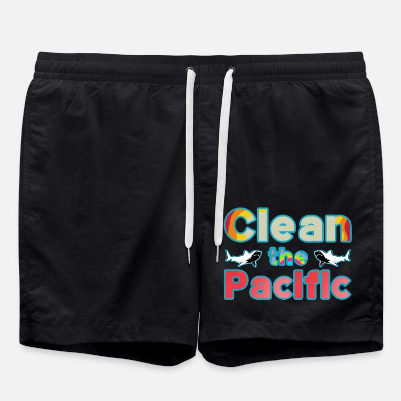 Nettoyez le Pacifique - Short de bain - noir