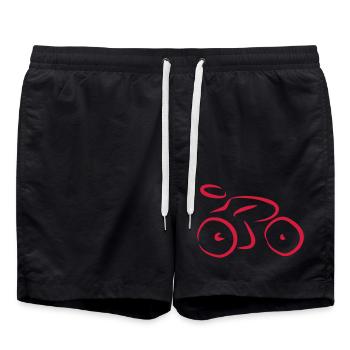 vélo - Short de bain - noir - Devant - AI Model Male 185 light (185cm)