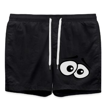 angstaugen_2c - Swim Trunks - black - Front - AI Model Male 185 light (185cm)