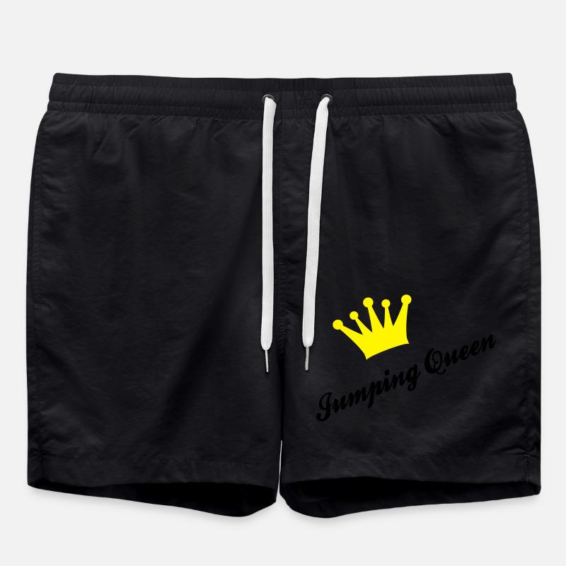 Springreiten - Badeshorts - Schwarz