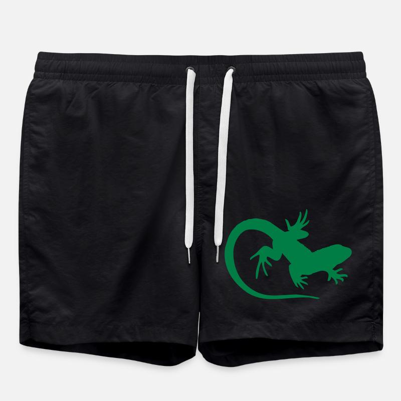 lizard - Swim Trunks - black