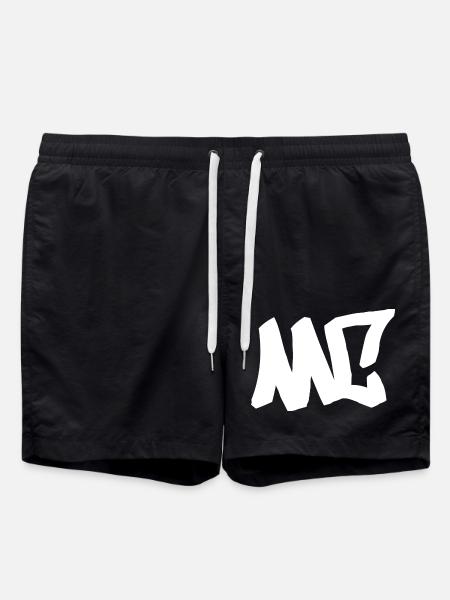 MC - HipHop, Rap, Graffiti - Badeshorts - Schwarz
