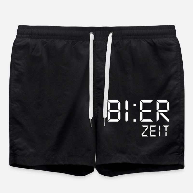 Bière temps cadeau Fêter - Short de bain - noir