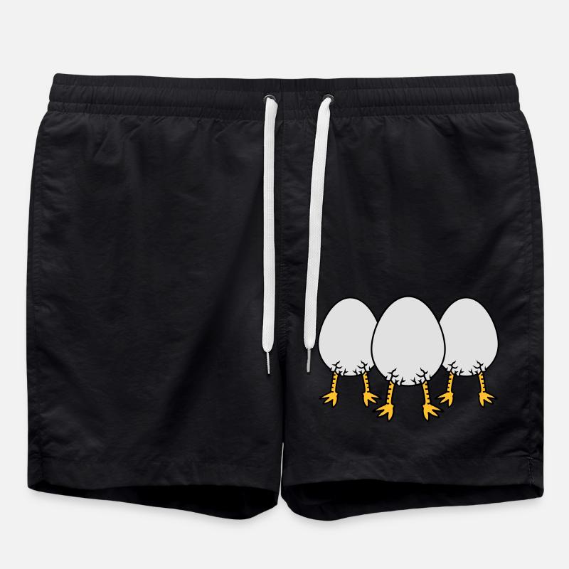 Chick In Egg Crew - Short de bain - noir