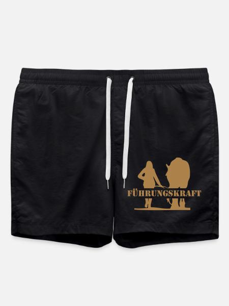 Pferd führen - Badeshorts - Schwarz
