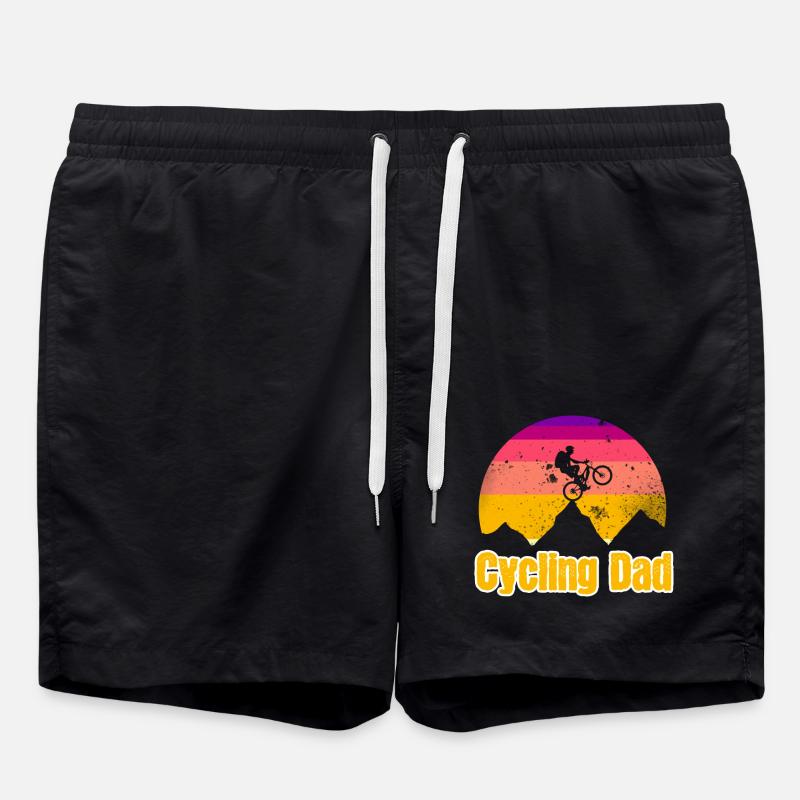 Cycling Dad - Swim Trunks - black