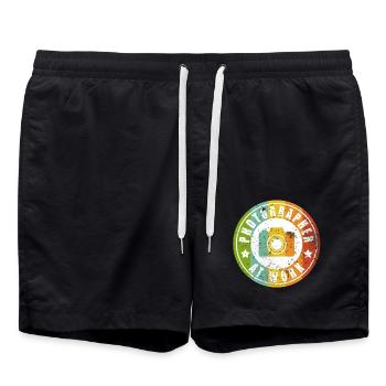Photographer at work - Short de bain - noir - Devant - AI Model Male 185 light (185cm)